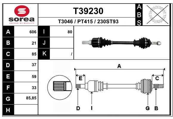 Transmission (Cardan) SEEAC PT415