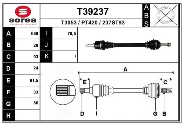 Transmission (Cardan) SEEAC PT420