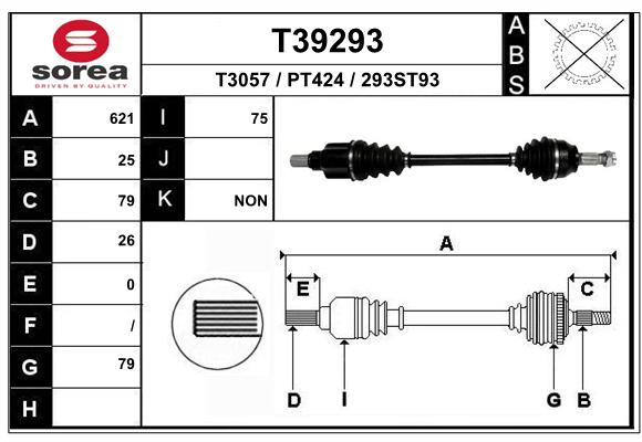 Transmission (Cardan) SEEAC PT424