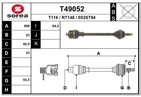 Transmission (Cardan) SEEAC RT148