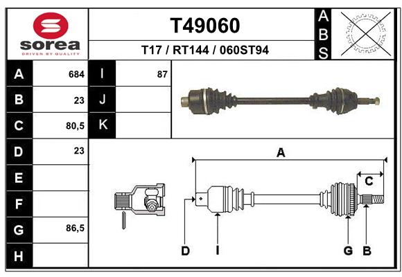 Transmission (Cardan) SEEAC RT144