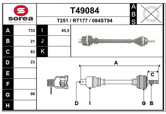 Transmission (Cardan) SEEAC RT177