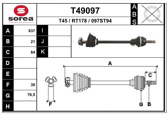 Transmission (Cardan) SEEAC RT178