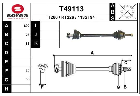 Transmission (Cardan) SEEAC RT226