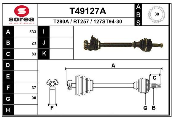 Transmission (Cardan) SEEAC RT257