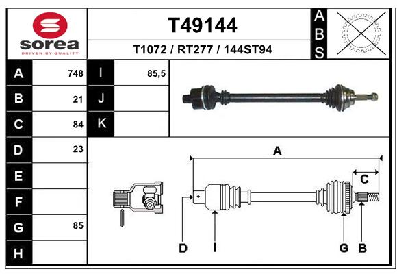 Transmission (Cardan) SEEAC RT277