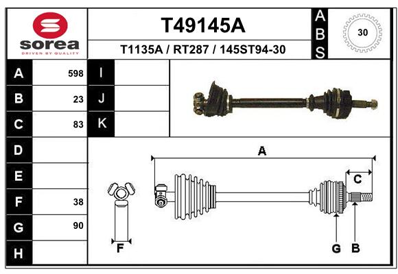 Transmission (Cardan) SEEAC RT287