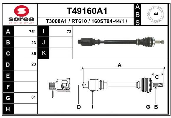 Transmission (Cardan) SEEAC RT610