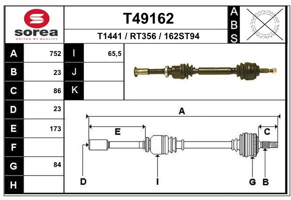 Transmission (Cardan) SEEAC RT356