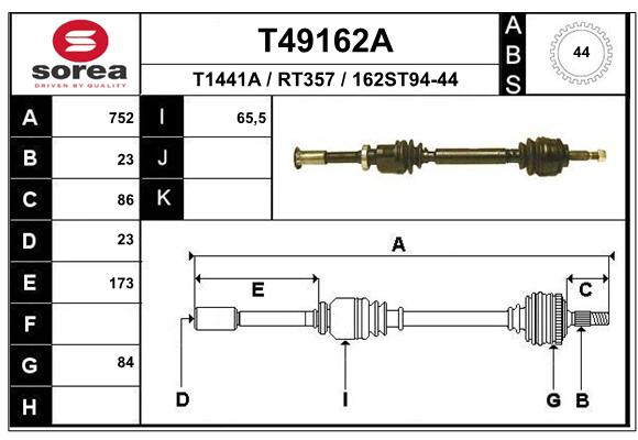 Transmission (Cardan) SEEAC RT357