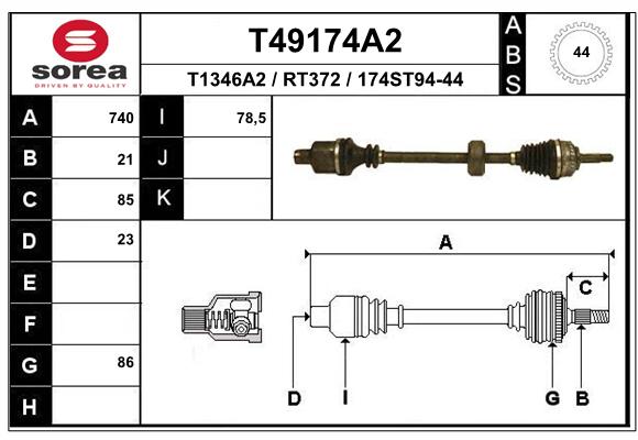 Transmission (Cardan) SEEAC RT372