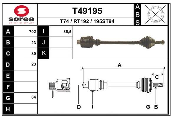 Transmission (Cardan) SEEAC RT192