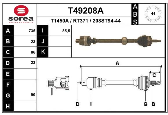 Transmission (Cardan) SEEAC RT371