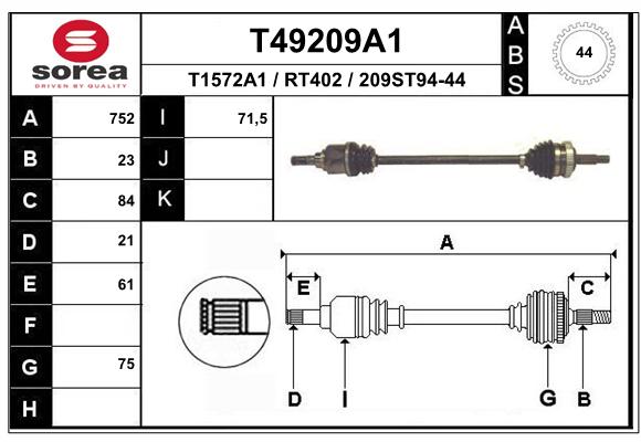 Transmission (Cardan) SEEAC RT402