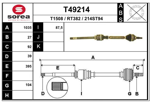 Transmission (Cardan) SEEAC RT382