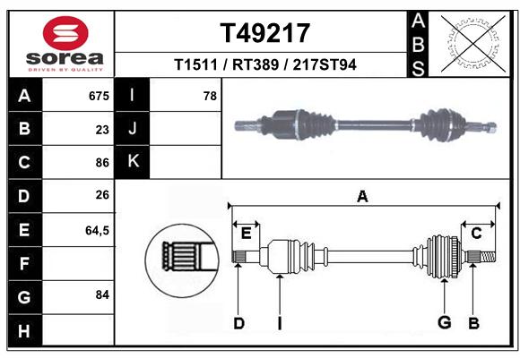 Transmission (Cardan) SEEAC RT389