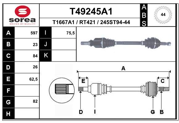 Transmission (Cardan) SEEAC RT421