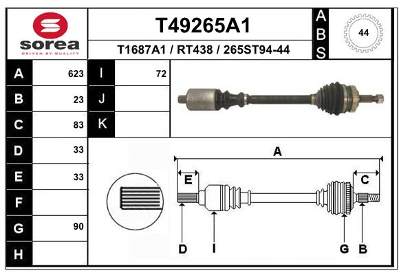 Transmission (Cardan) SEEAC RT438