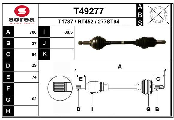 Transmission (Cardan) SEEAC RT452