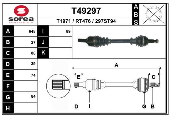 Transmission (Cardan) SEEAC RT476