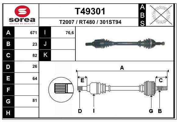 Transmission (Cardan) SEEAC RT480