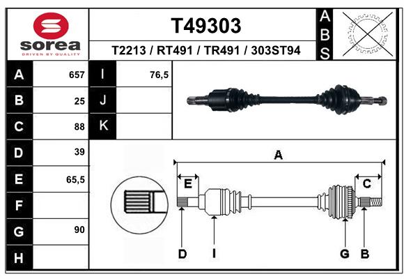 Transmission (Cardan) SEEAC RT491