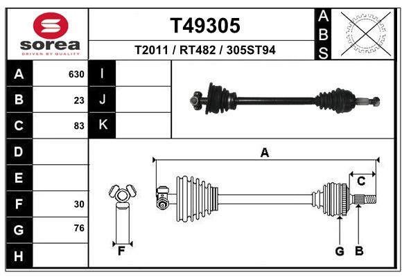 Transmission (Cardan) SEEAC RT482