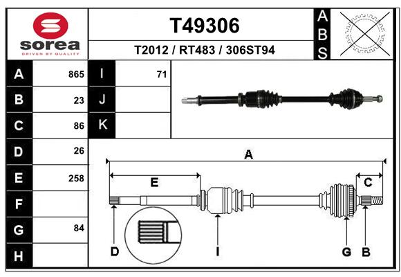 Transmission (Cardan) SEEAC RT483