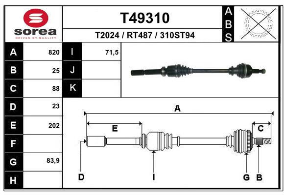 Transmission (Cardan) SEEAC RT487