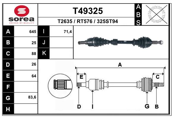 Transmission (Cardan) SEEAC RT576