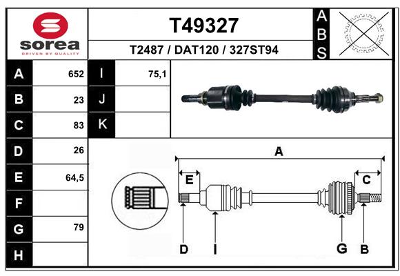 Transmission (Cardan) SEEAC DAT120