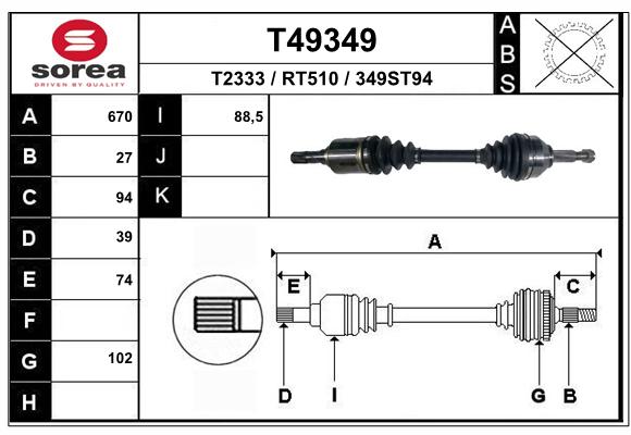 Transmission (Cardan) SEEAC RT510