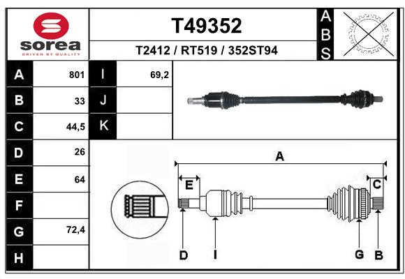 Transmission (Cardan) SEEAC RT519