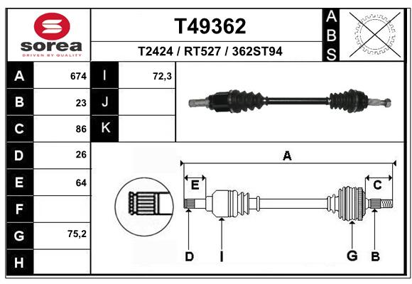 Transmission (Cardan) SEEAC RT527