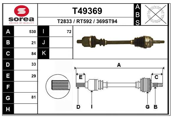 Transmission (Cardan) SEEAC RT592