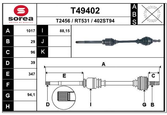 Transmission (Cardan) SEEAC RT531