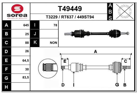 Transmission (Cardan) SEEAC RT637