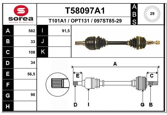 Transmission (Cardan) SEEAC OPT131