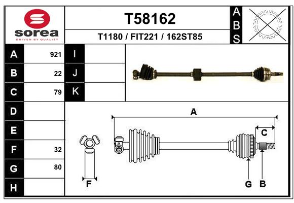 Transmission (Cardan) SEEAC FIT221