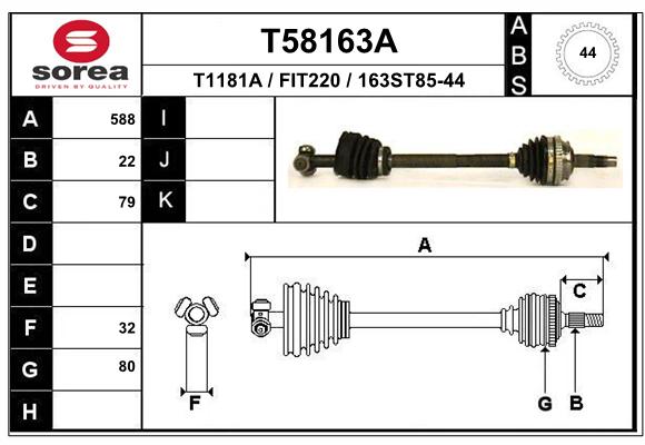 Transmission (Cardan) SEEAC FIT220