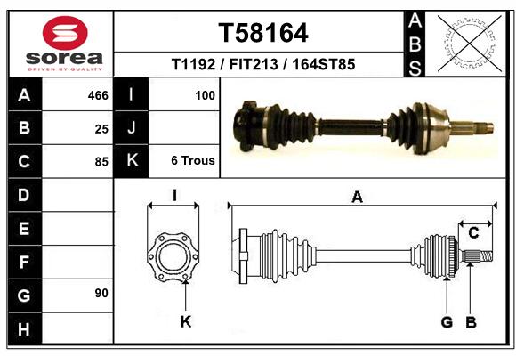 Transmission (Cardan) SEEAC FIT213