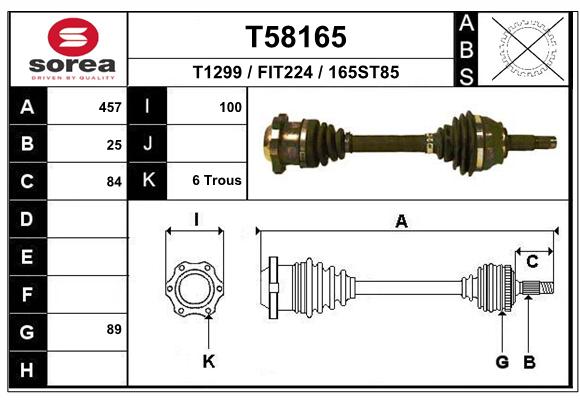 Transmission (Cardan) SEEAC FIT224