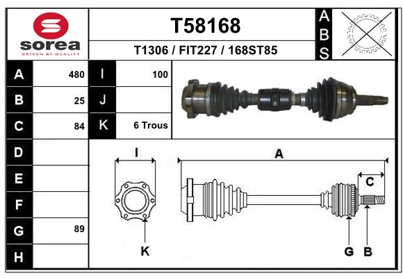 Transmission (Cardan) SEEAC FIT227