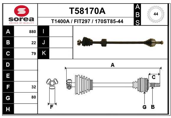 Transmission (Cardan) SEEAC FIT297