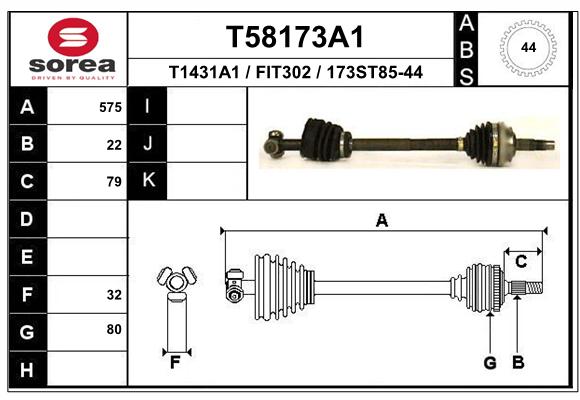 Transmission (Cardan) SEEAC FIT302