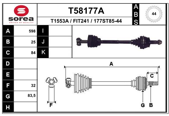 Transmission (Cardan) SEEAC FIT241