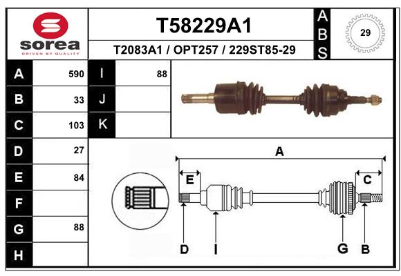 Transmission (Cardan) SEEAC OPT257