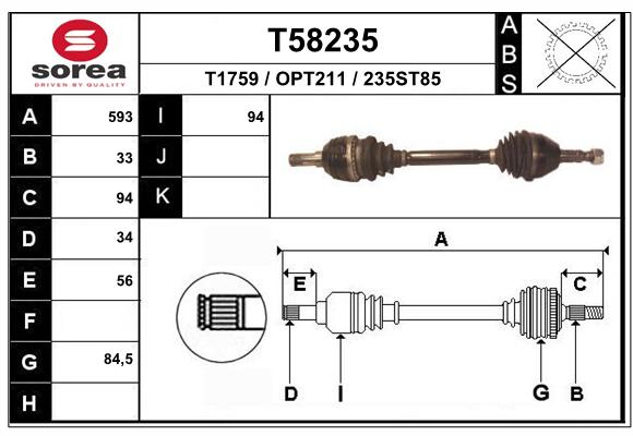 Transmission (Cardan) SEEAC OPT211