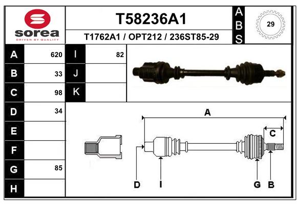 Transmission (Cardan) SEEAC OPT212