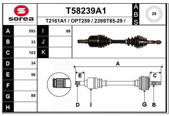 Transmission (Cardan) SEEAC OPT259